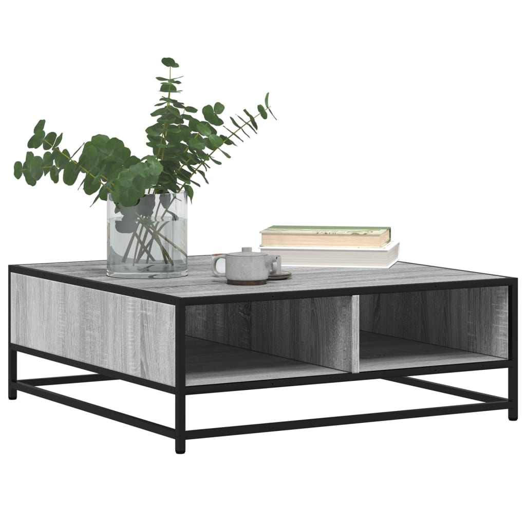 Salongbord Sofabord Sonoma Grå 80x80x30 cm