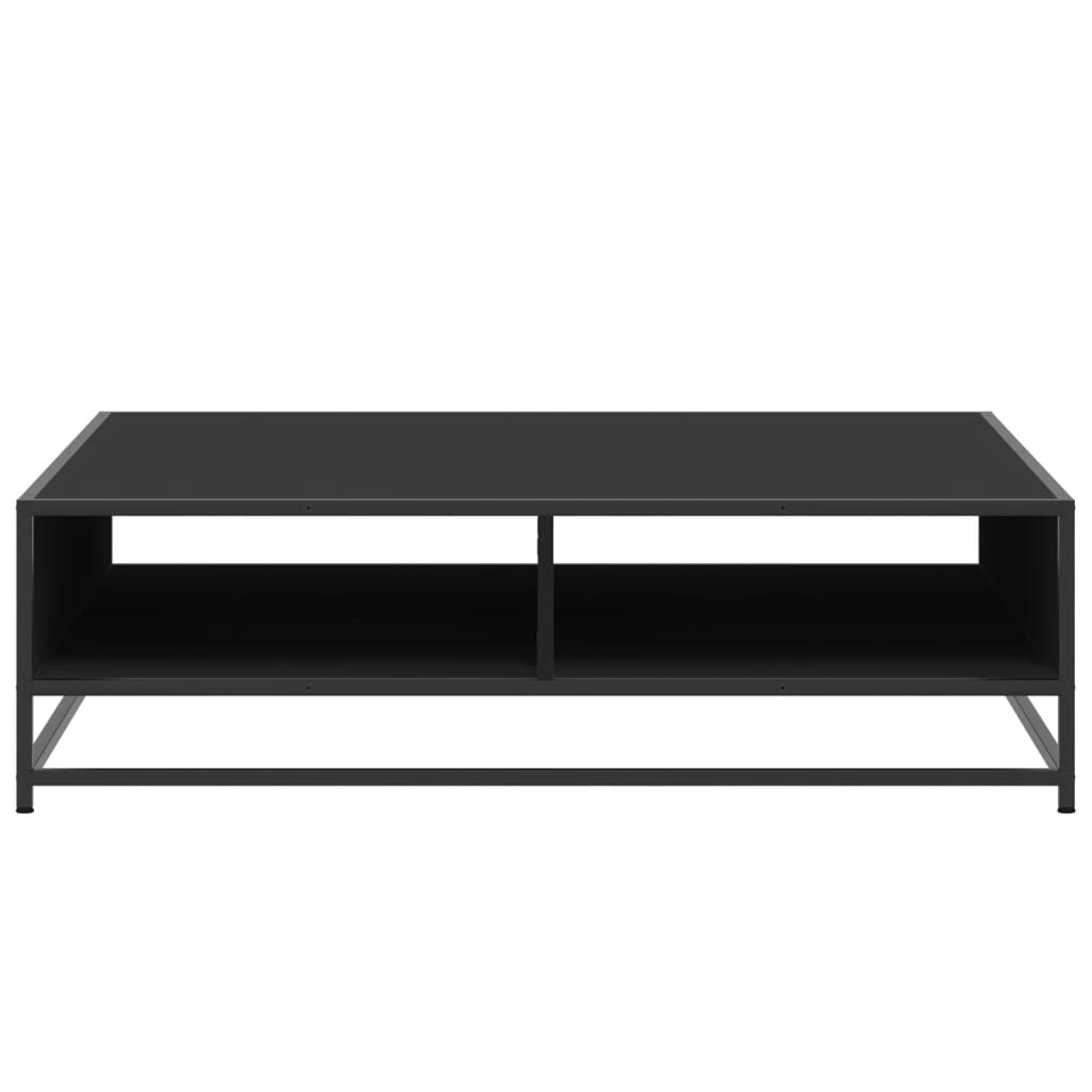 Salongbord Sofabord Svart 100x100x30 cm og metall