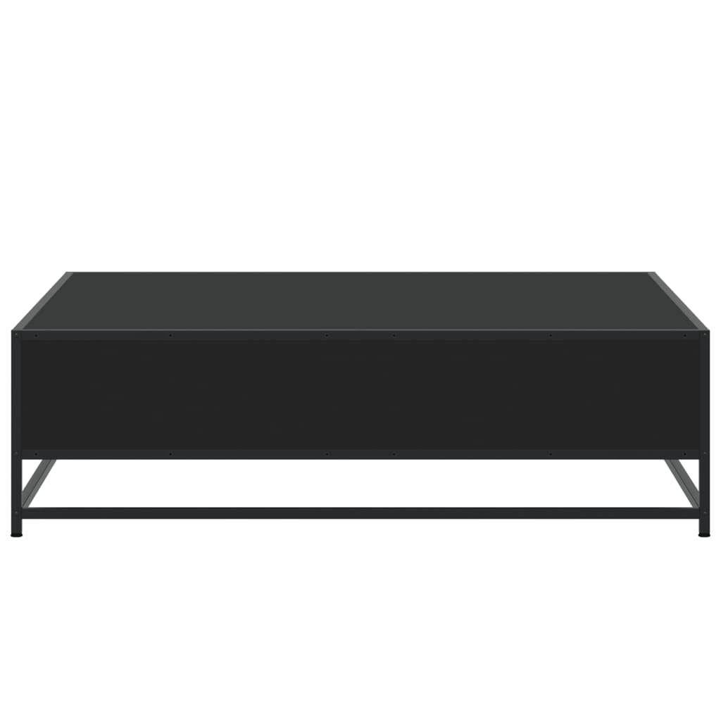 Salongbord Sofabord Svart 100x100x30 cm og metall