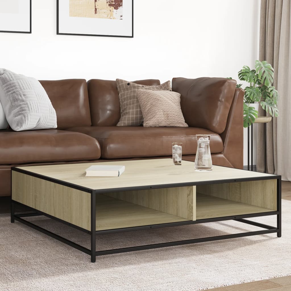 Salongbord Sofabord Sonoma Eik 100x100x30 cm