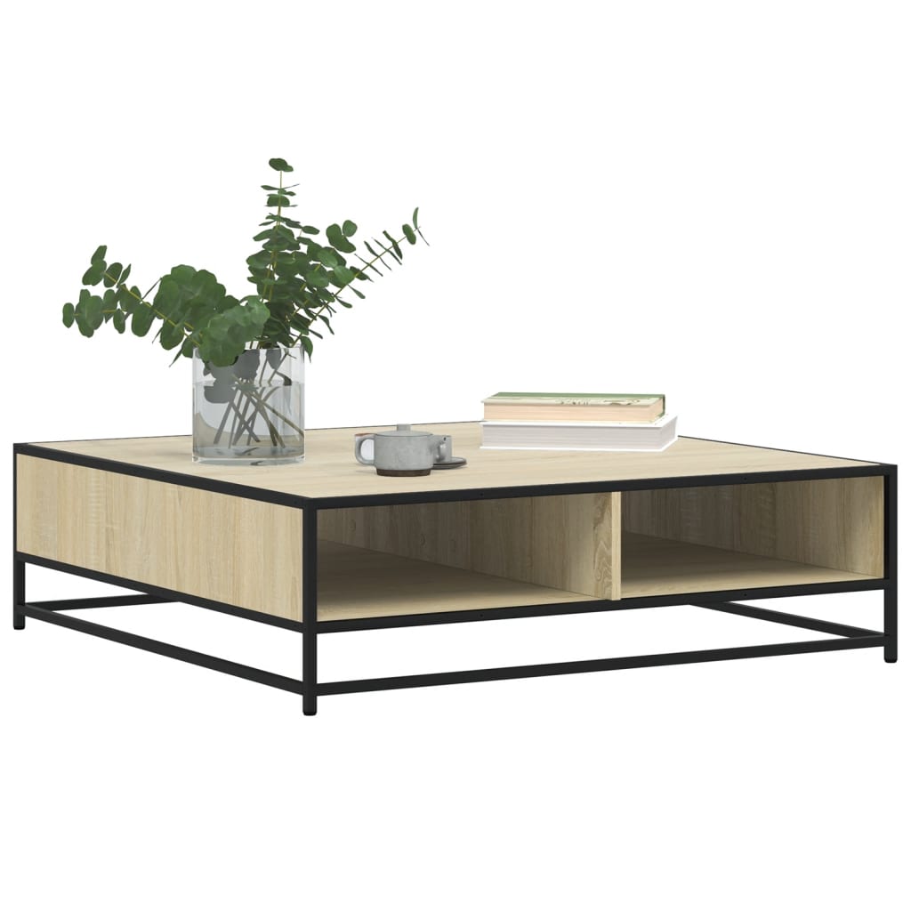 Salongbord Sofabord Sonoma Eik 100x100x30 cm