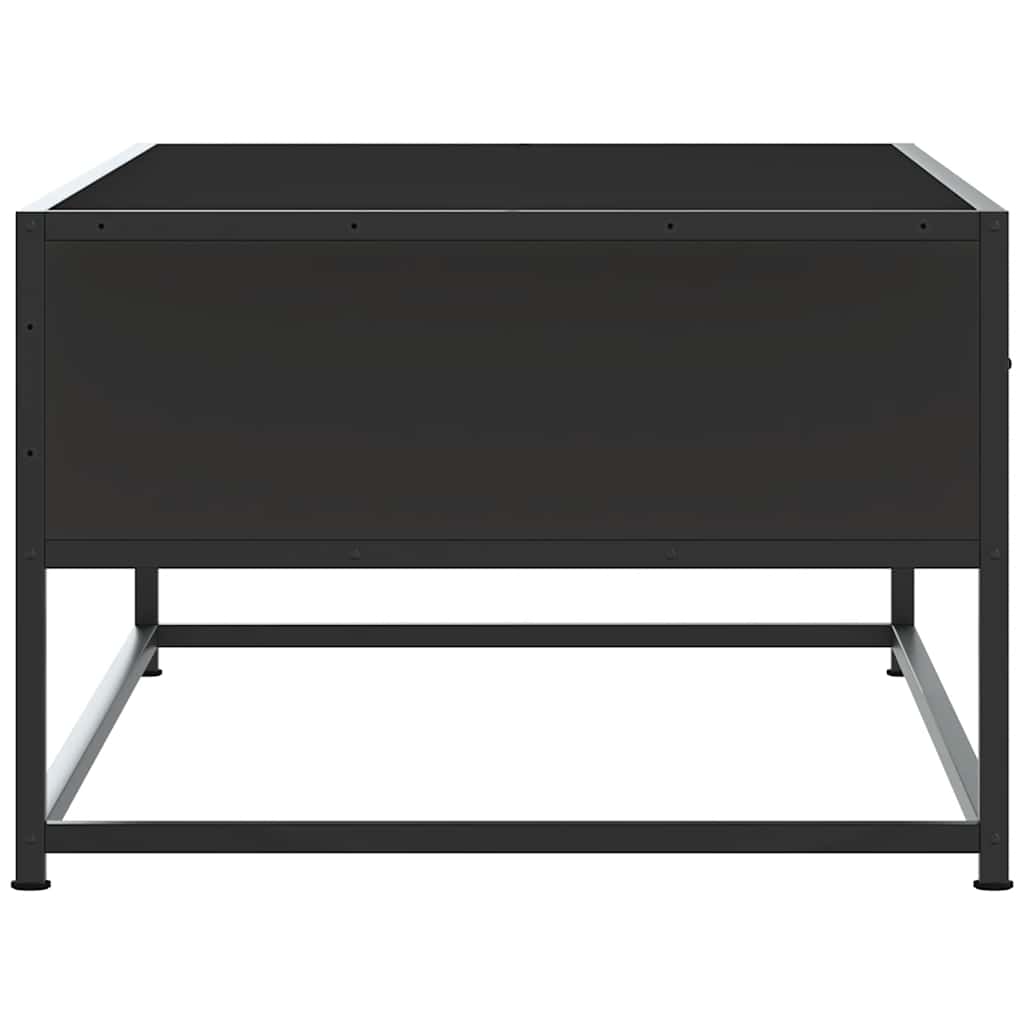 Salongbord Sofabord Svart 100x50x35 cm og metall