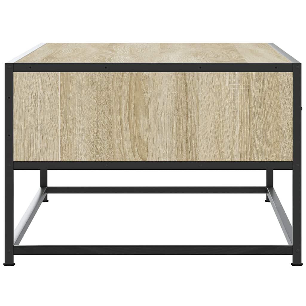 Salongbord Sofabord Sonoma Eik 100x50x35 cm og metall