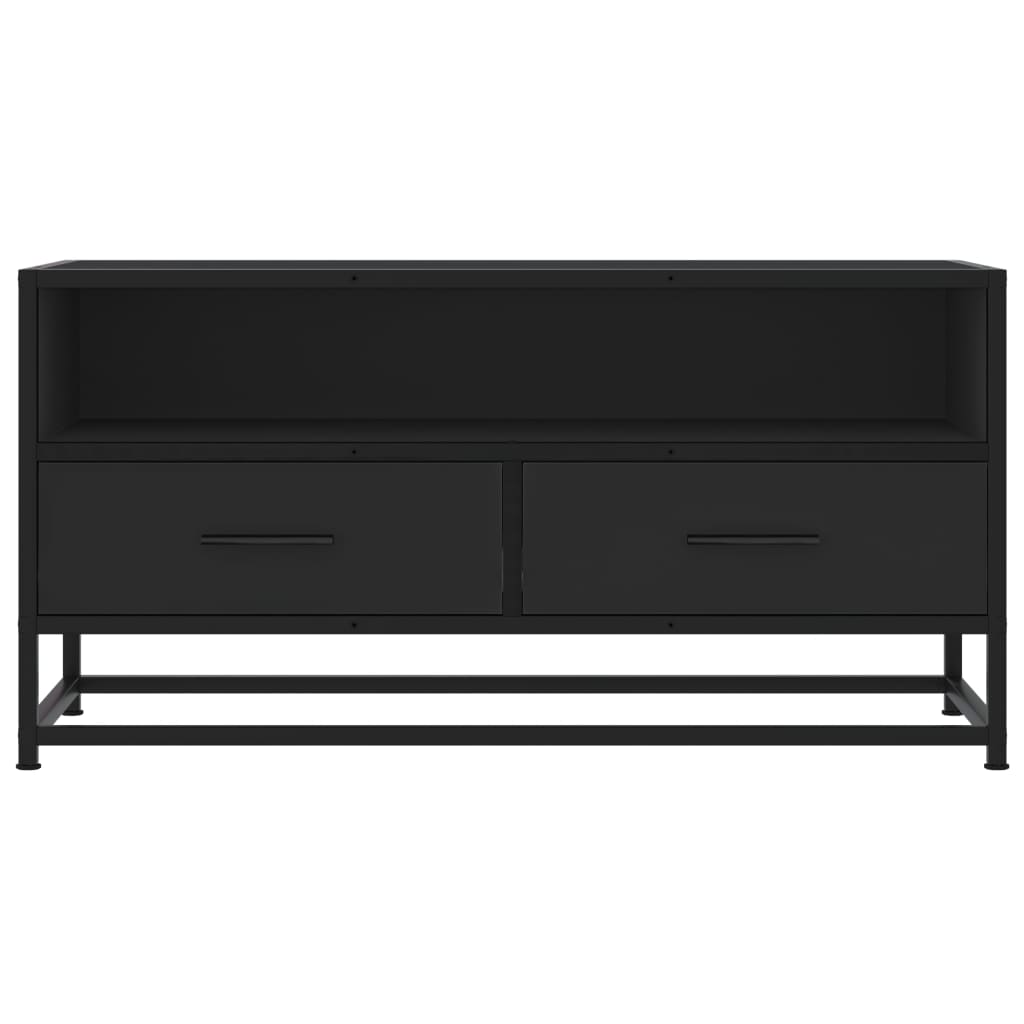 TV-Møbel Svart Tv-benk 80x34,5x40 cm og metall