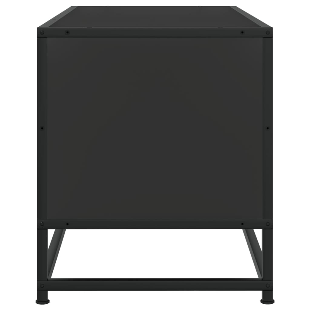 TV-Møbel Svart Tv-benk 80x34,5x40 cm og metall
