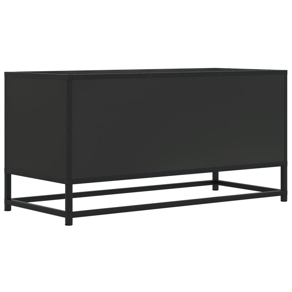 TV-Møbel Svart Tv-benk 80x34,5x40 cm og metall