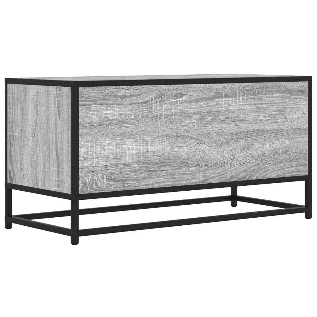 TV-Møbel Sonoma Grå Tv-benk 80x34,5x40 cm og metall