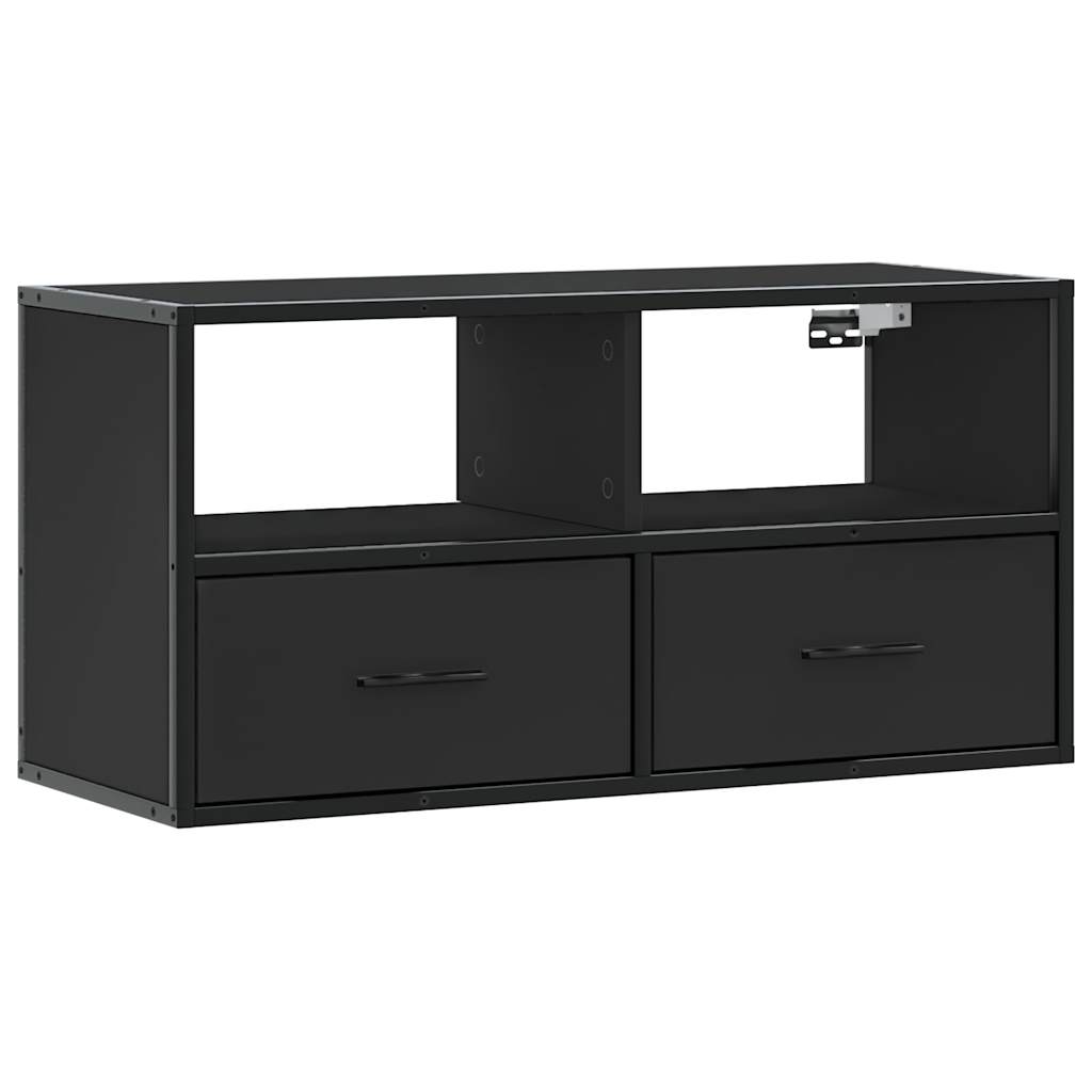 TV-Møbel Svart Tv-benk 80x31x39,5 cm og metall