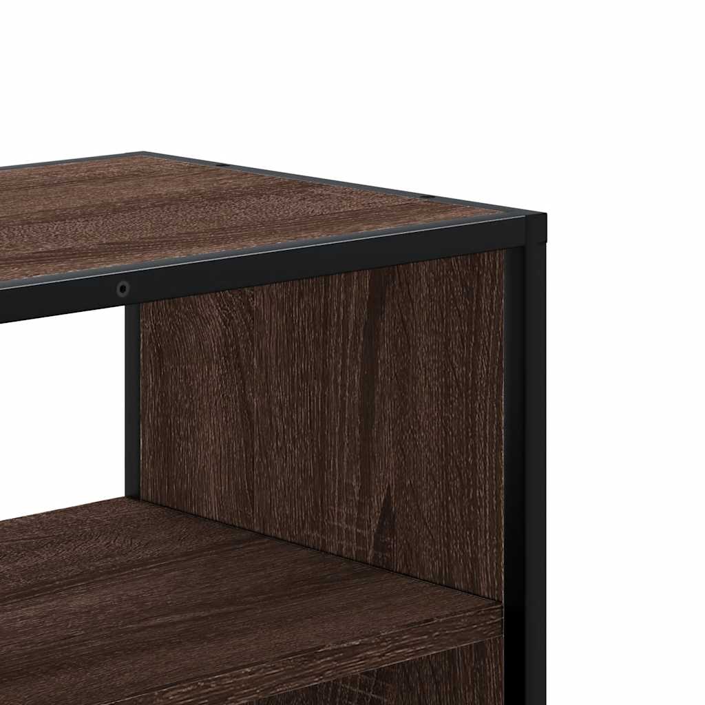 TV-Møbel Brun Eik Tv-benk 80x31x39,5 cm og metall