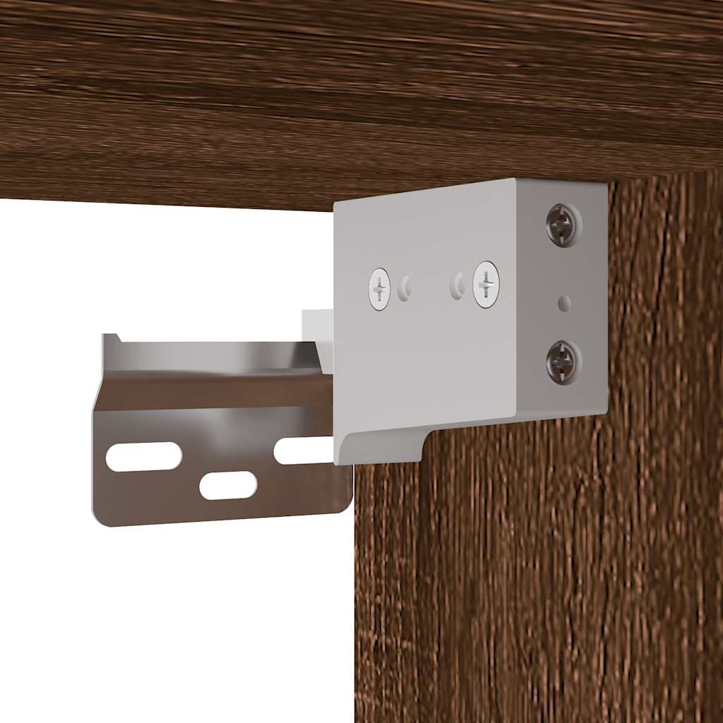 TV-Møbel Brun Eik Tv-benk 80x31x39,5 cm og metall