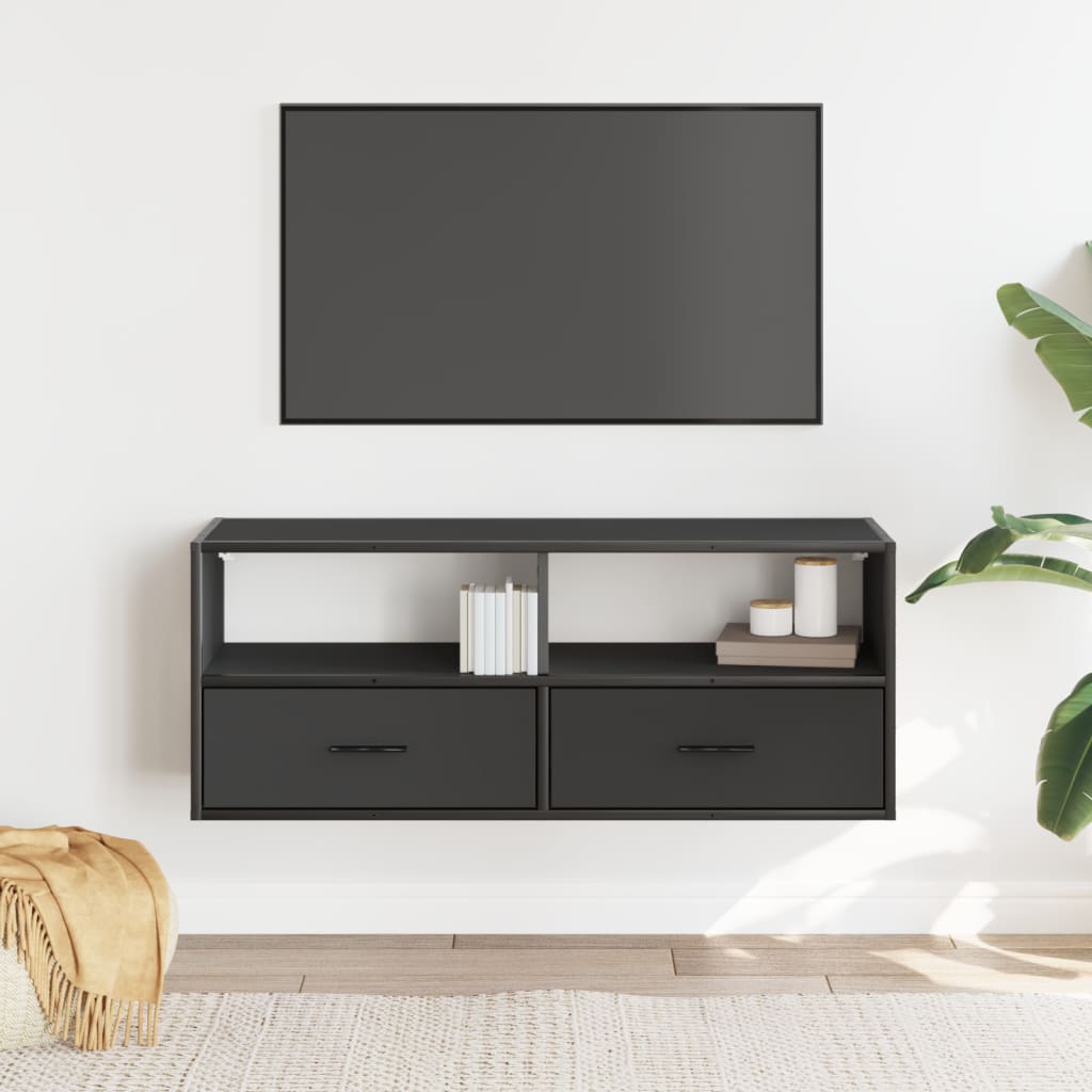 TV-Møbel Svart TV-benk 100x31x39,5 cm