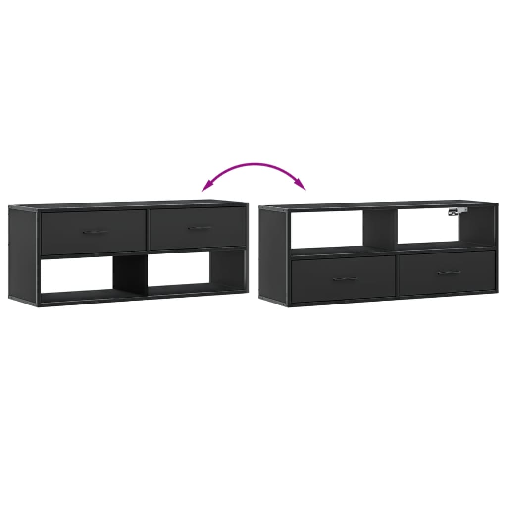 TV-Møbel Svart TV-benk 100x31x39,5 cm