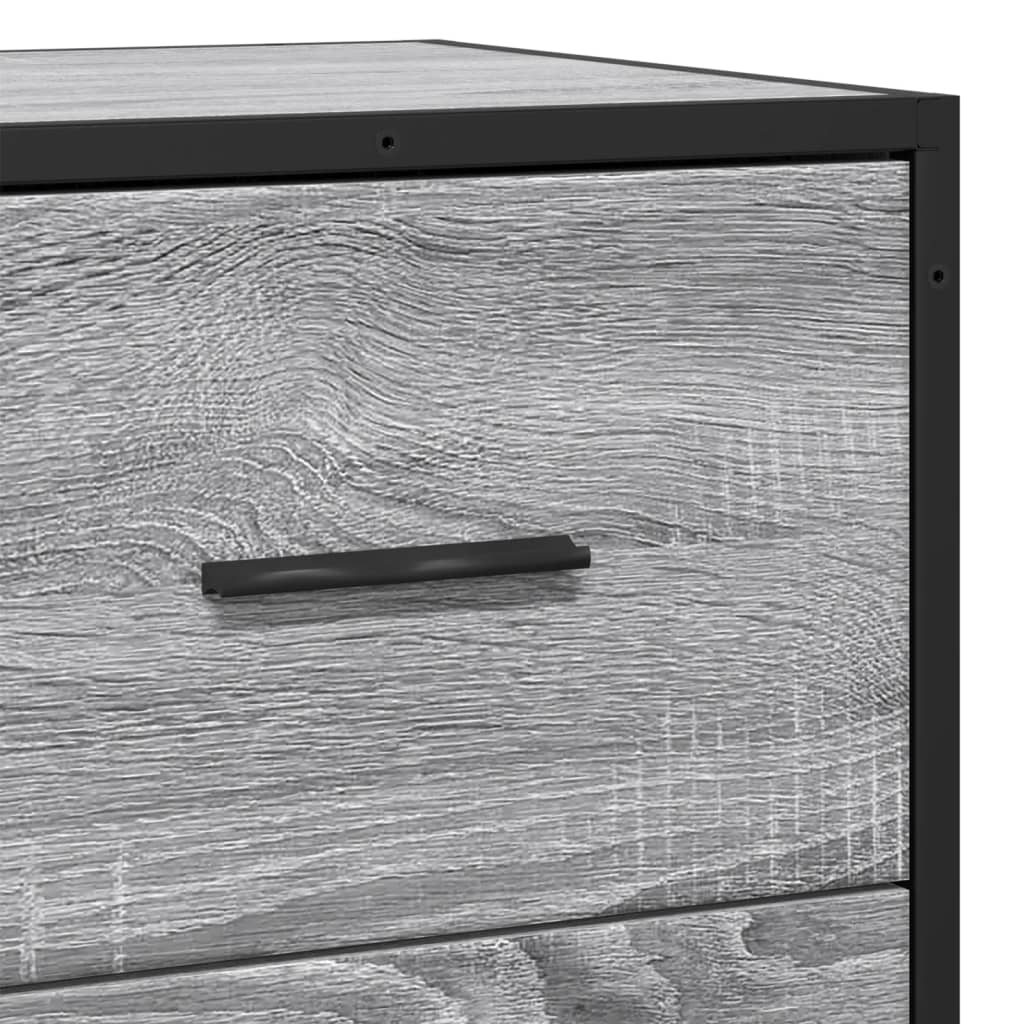 Skjenk Sonoma Grå 35,5x35x76 cm og metall