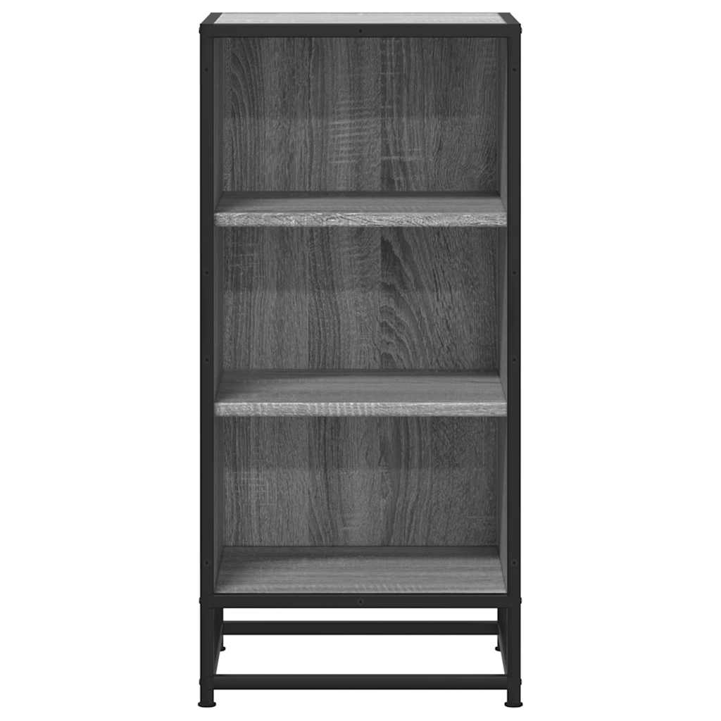 Skjenk grå sonoma 35,5x35x76 cm konstruert tre og metall