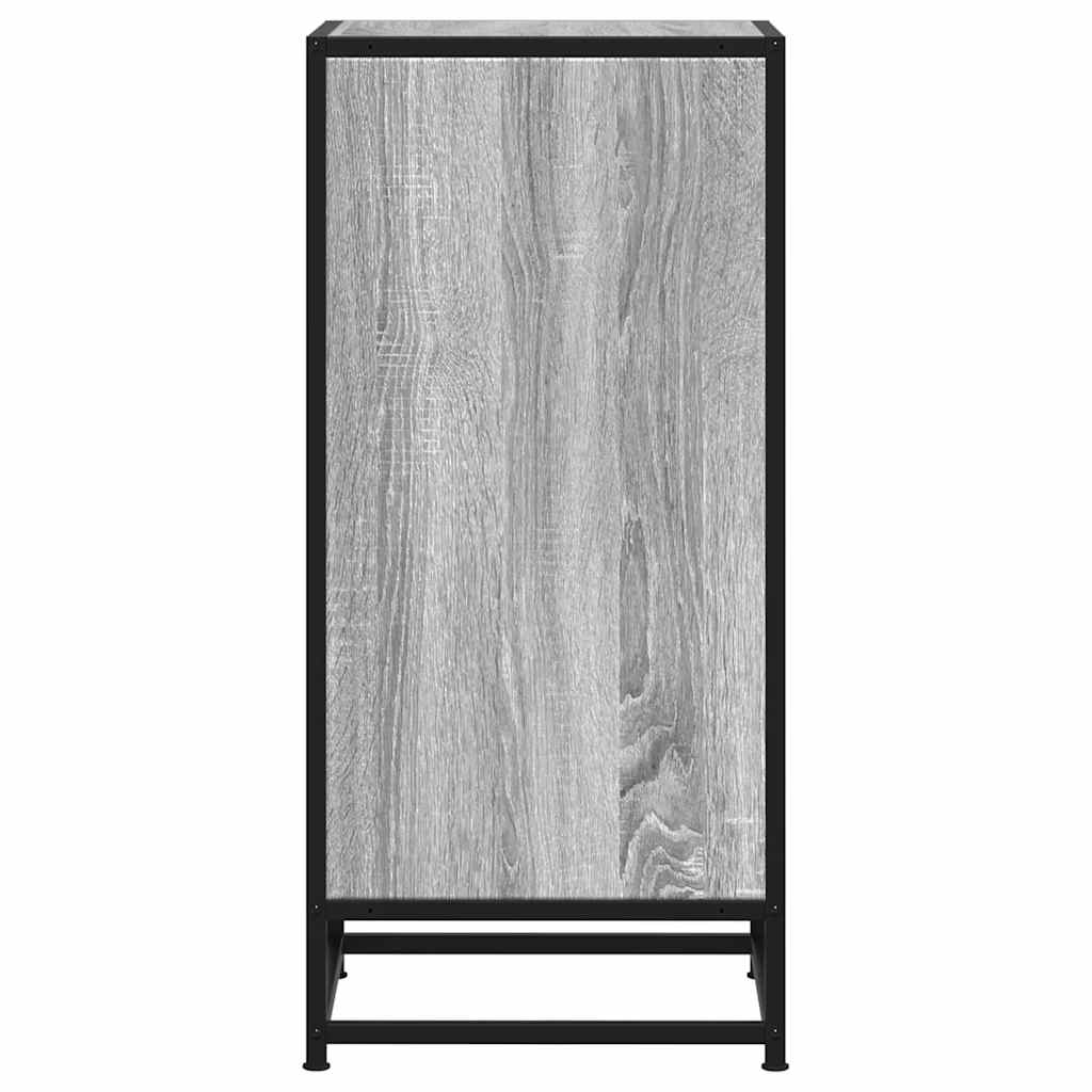 Skjenk grå sonoma 35,5x35x76 cm konstruert tre og metall
