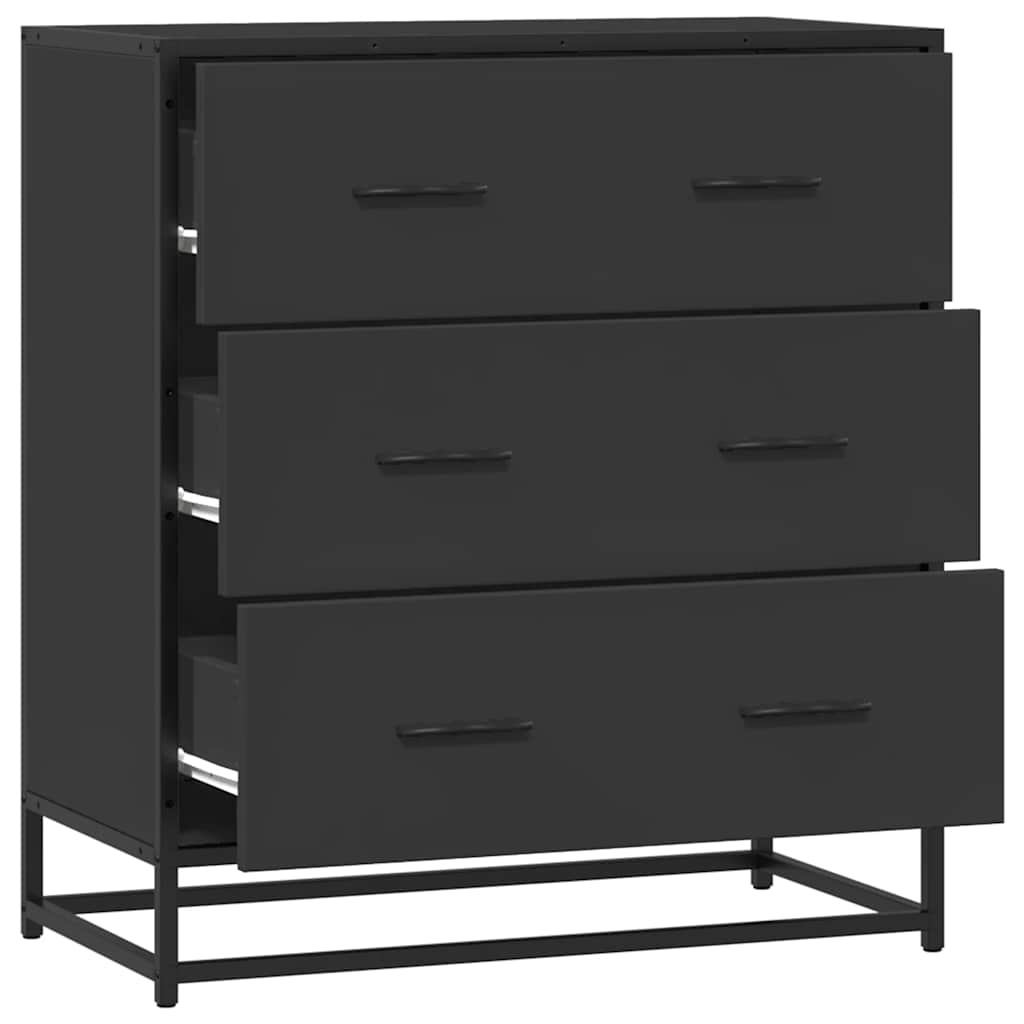Skjenk Svart 68x35x76 cm