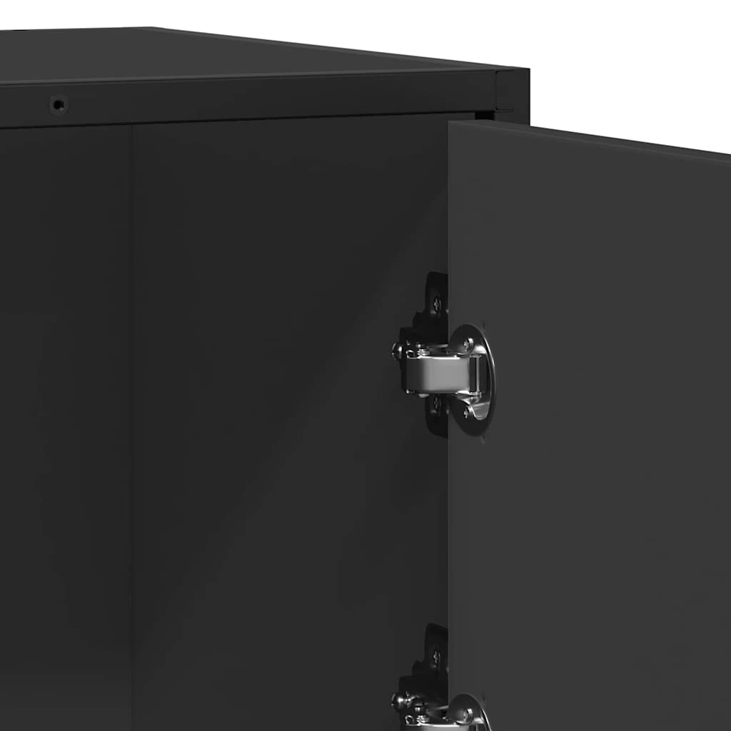 Skjenk Svart 68x35x76 cm