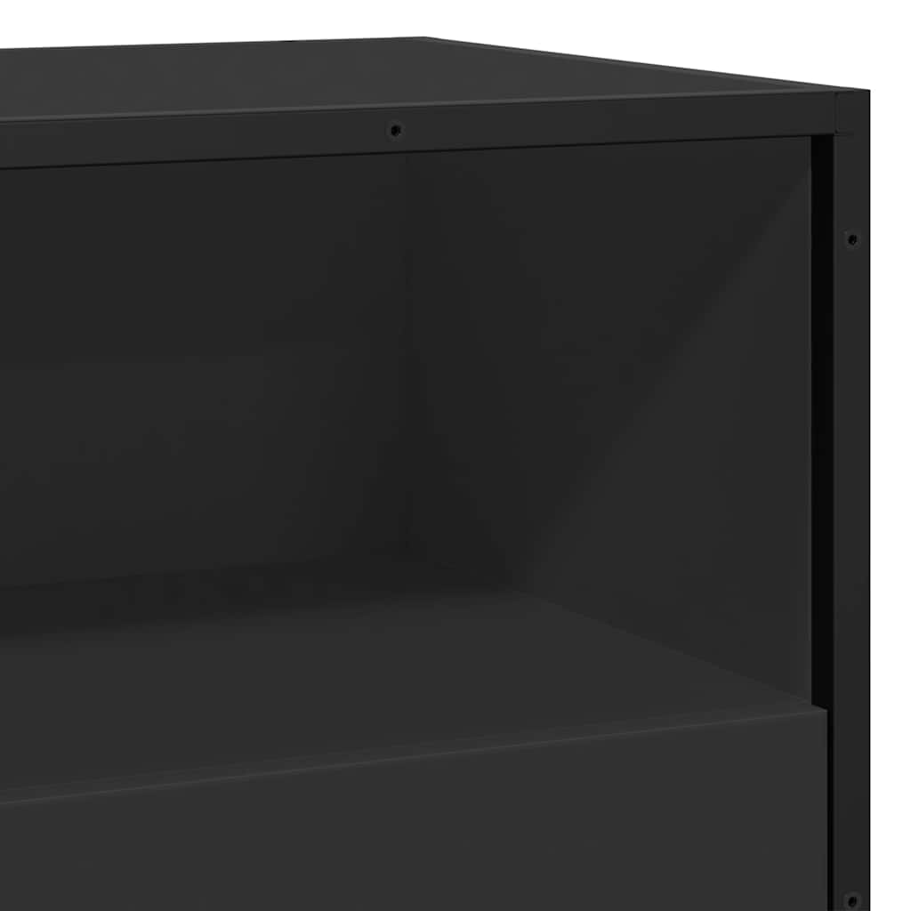Skjenk Svart 68x35x76 cm
