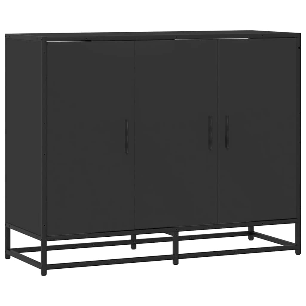 Skjenk Svart 94x35x76 cm