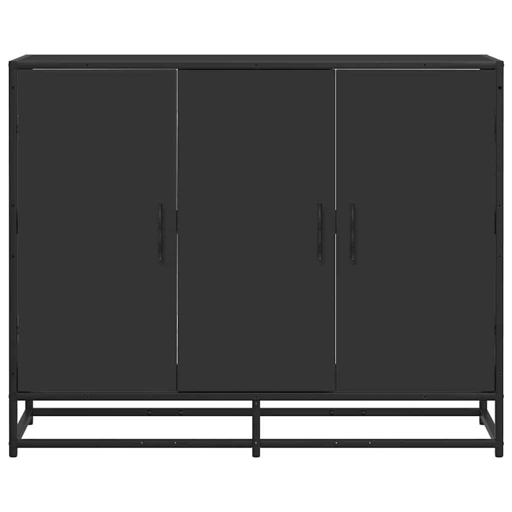 Skjenk Svart 94x35x76 cm