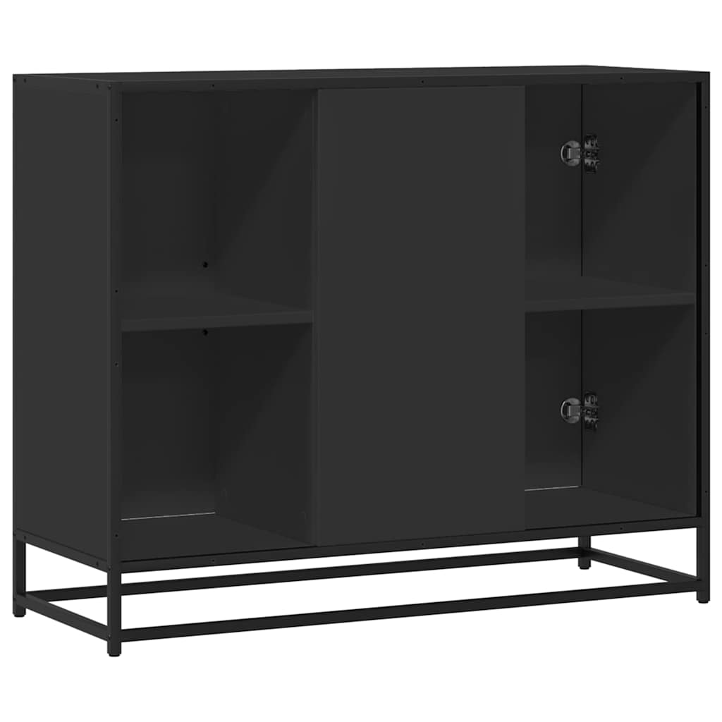Skjenk Svart 92x35x76 cm