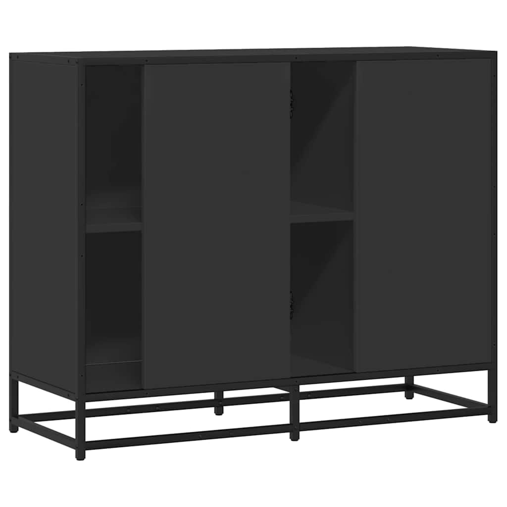 Skjenk Svart 92x35x76 cm
