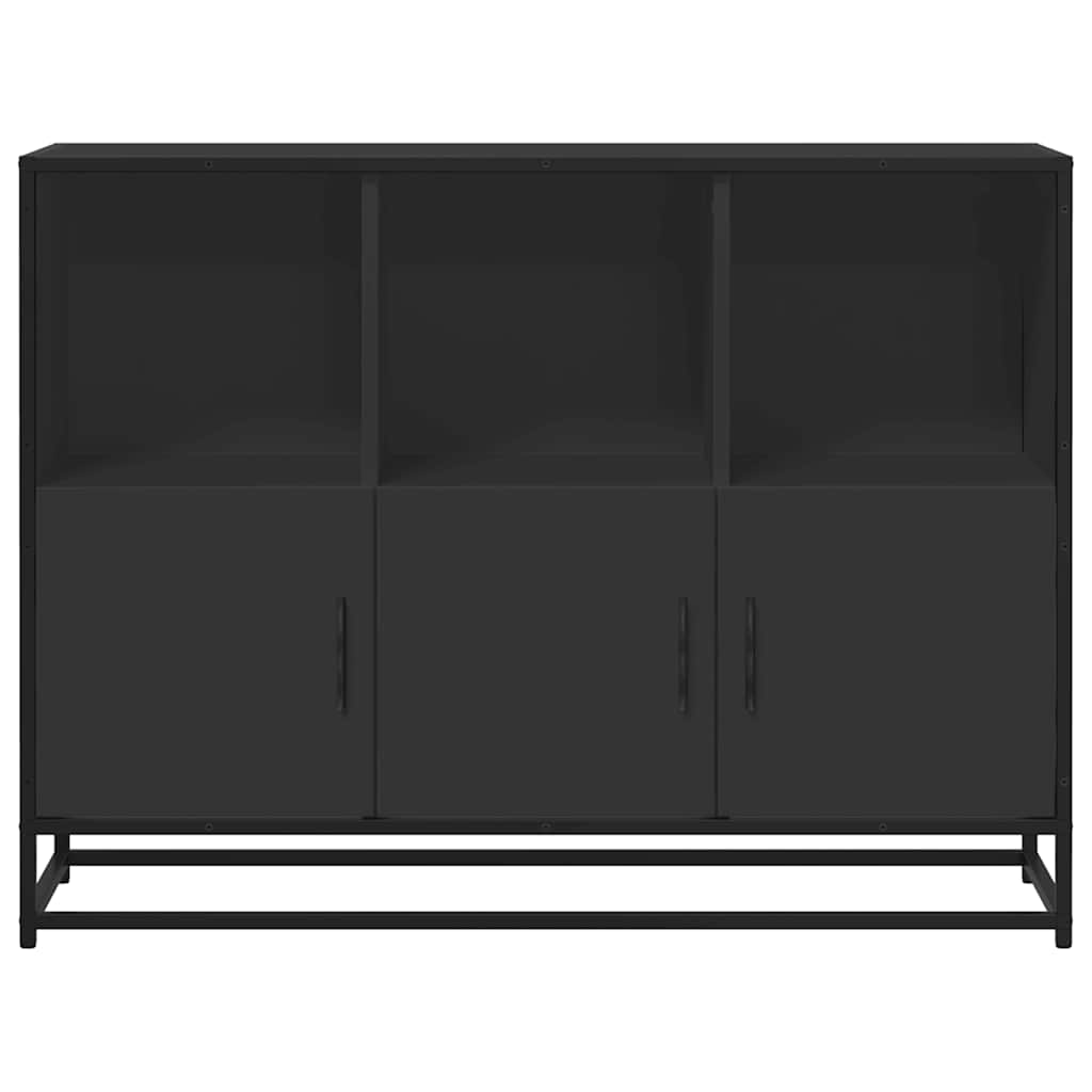 Skjenk Svart 100x35x76 cm