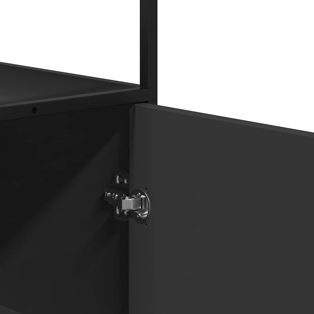 Skap Svart 35,5x35x139 cm