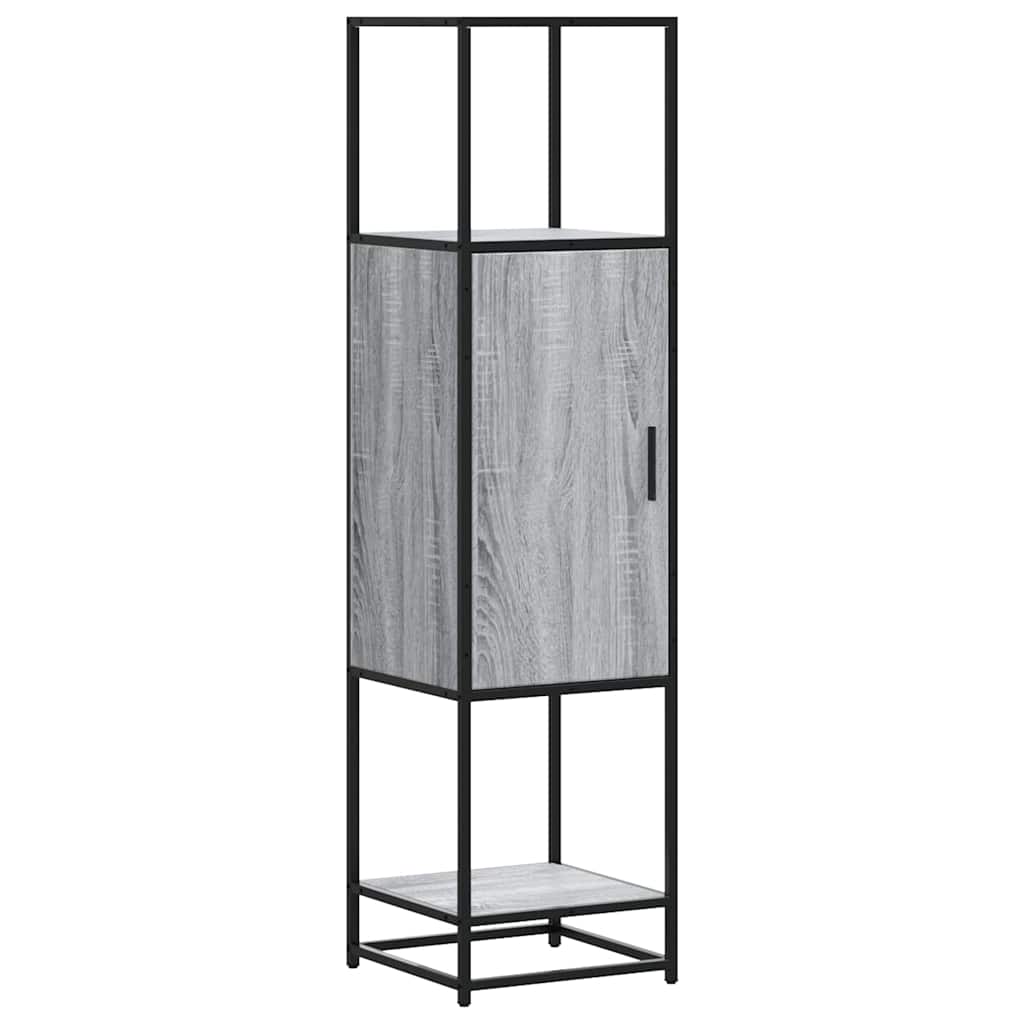 Skap Sonoma Grå 35,5x35x139 cm og metall