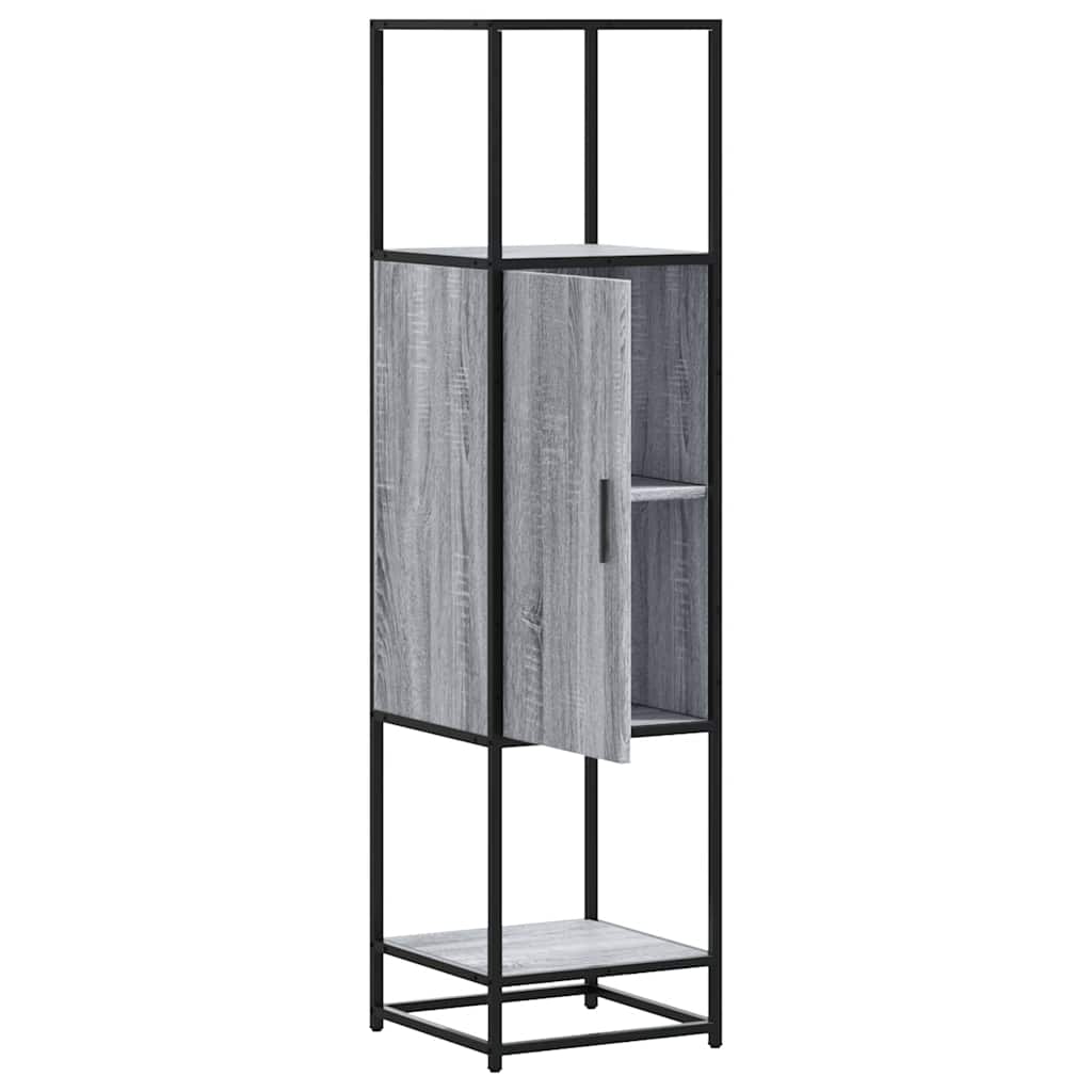 Skap Sonoma Grå 35,5x35x139 cm og metall