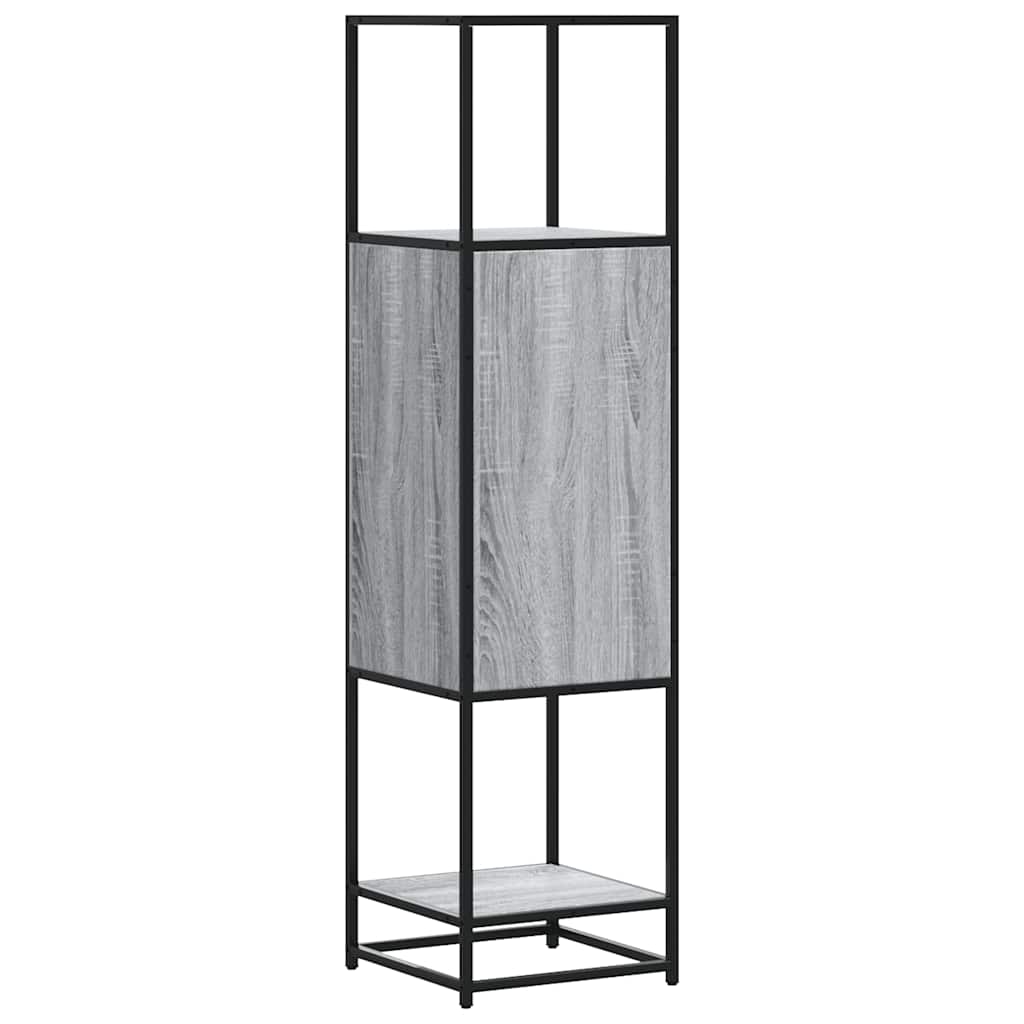 Skap Sonoma Grå 35,5x35x139 cm og metall