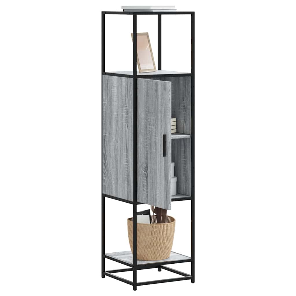 Skap Sonoma Grå 35,5x35x139 cm og metall