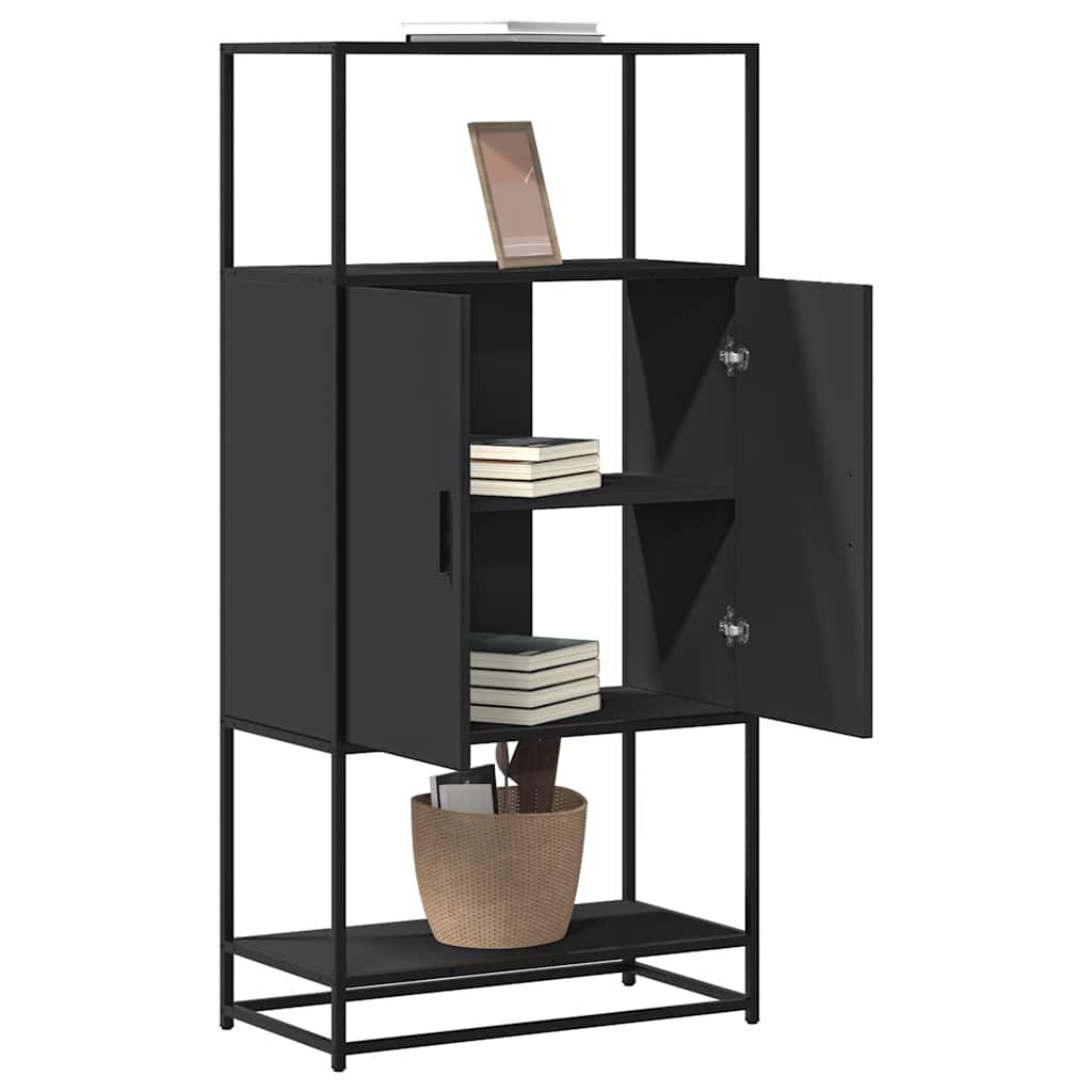 Skap Svart 68x35x139 cm