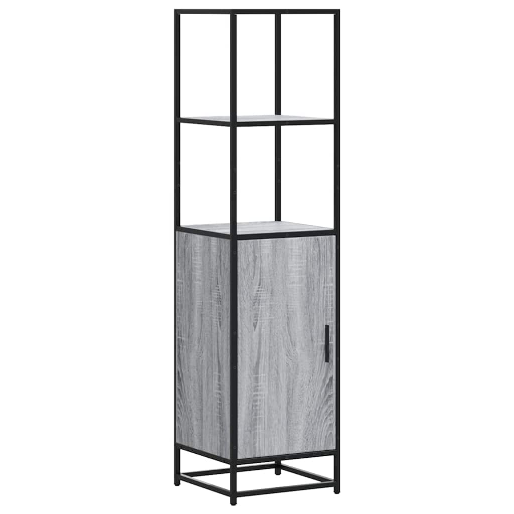 Skap Sonoma Grå 35,5x35x139 cm og metall