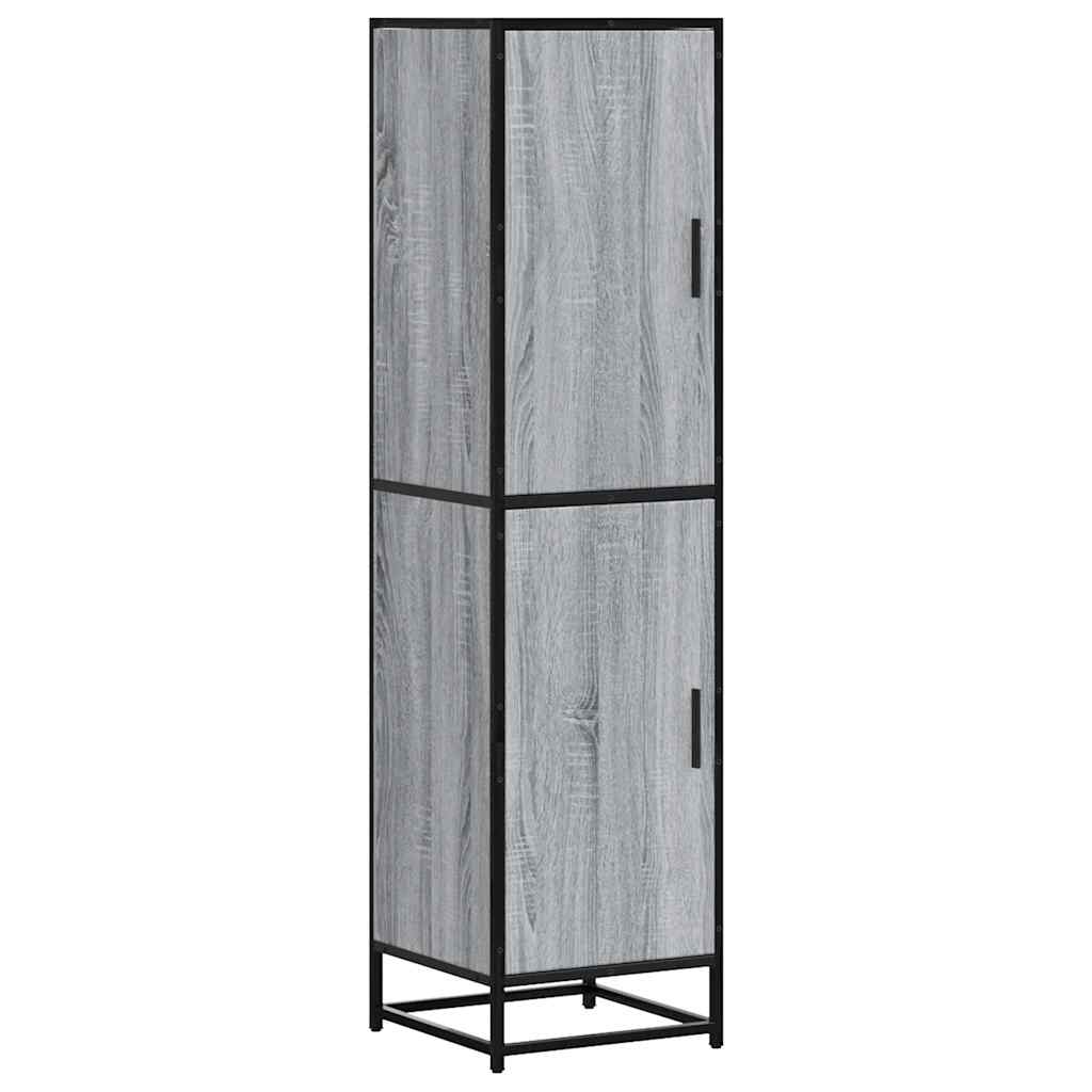 Skap Sonoma Grå 35,5x35x139 cm og metall