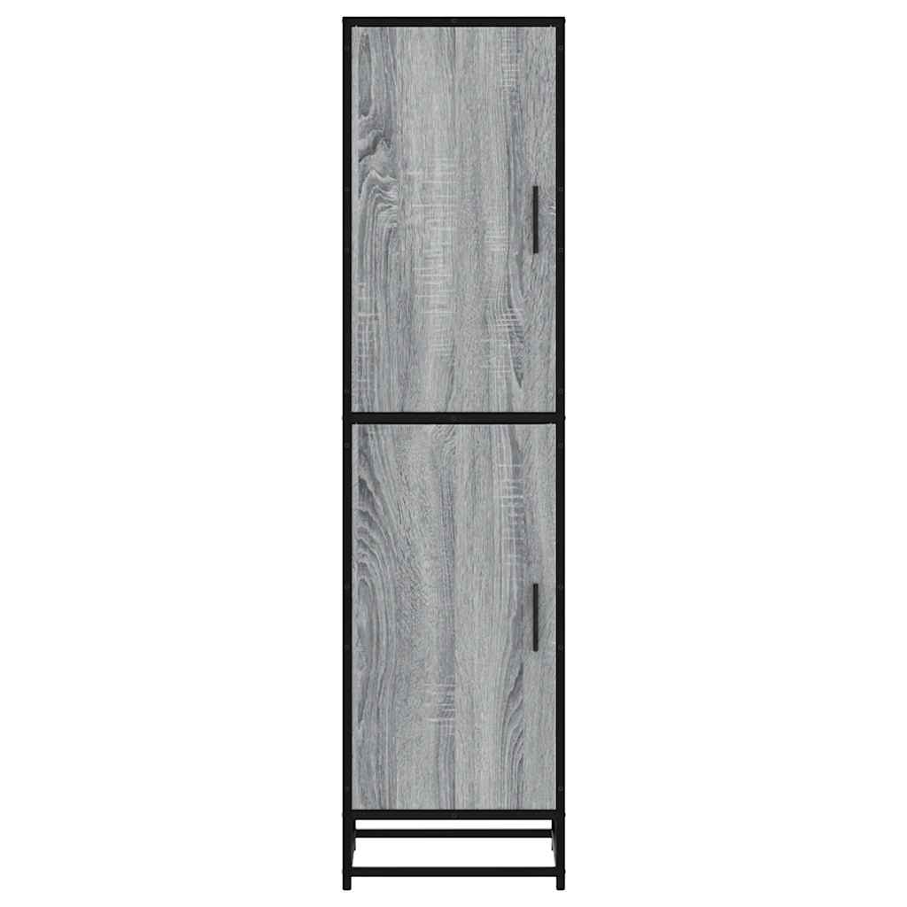 Skap Sonoma Grå 35,5x35x139 cm og metall