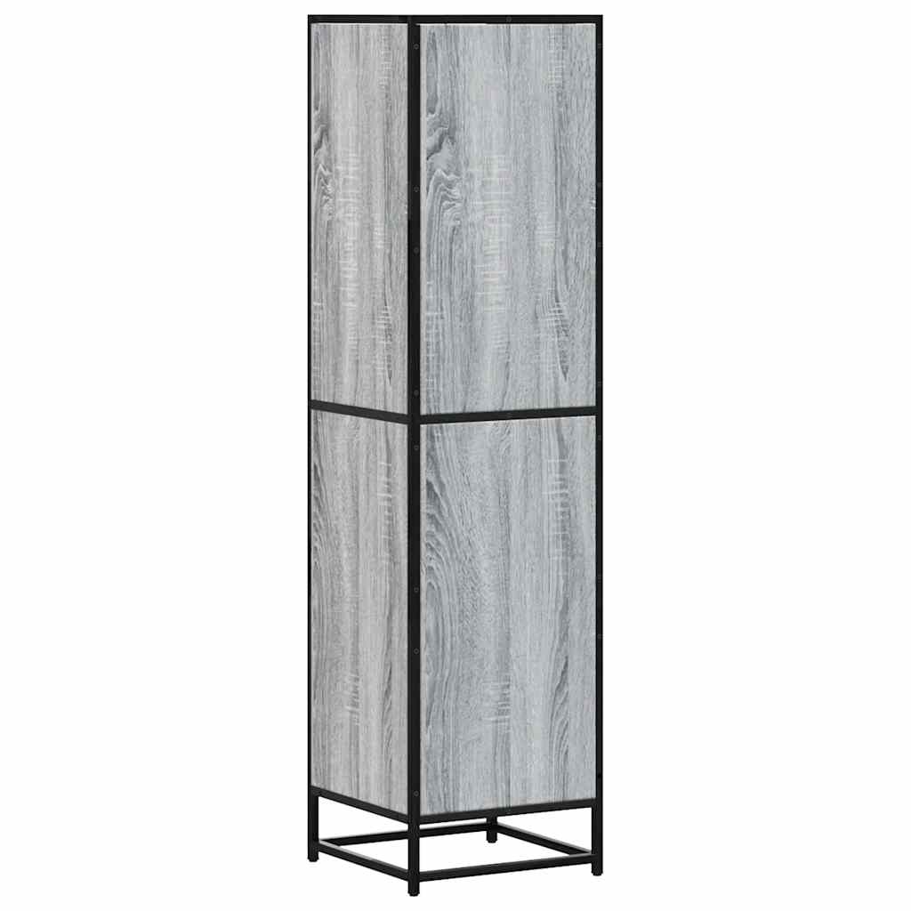 Skap Sonoma Grå 35,5x35x139 cm og metall