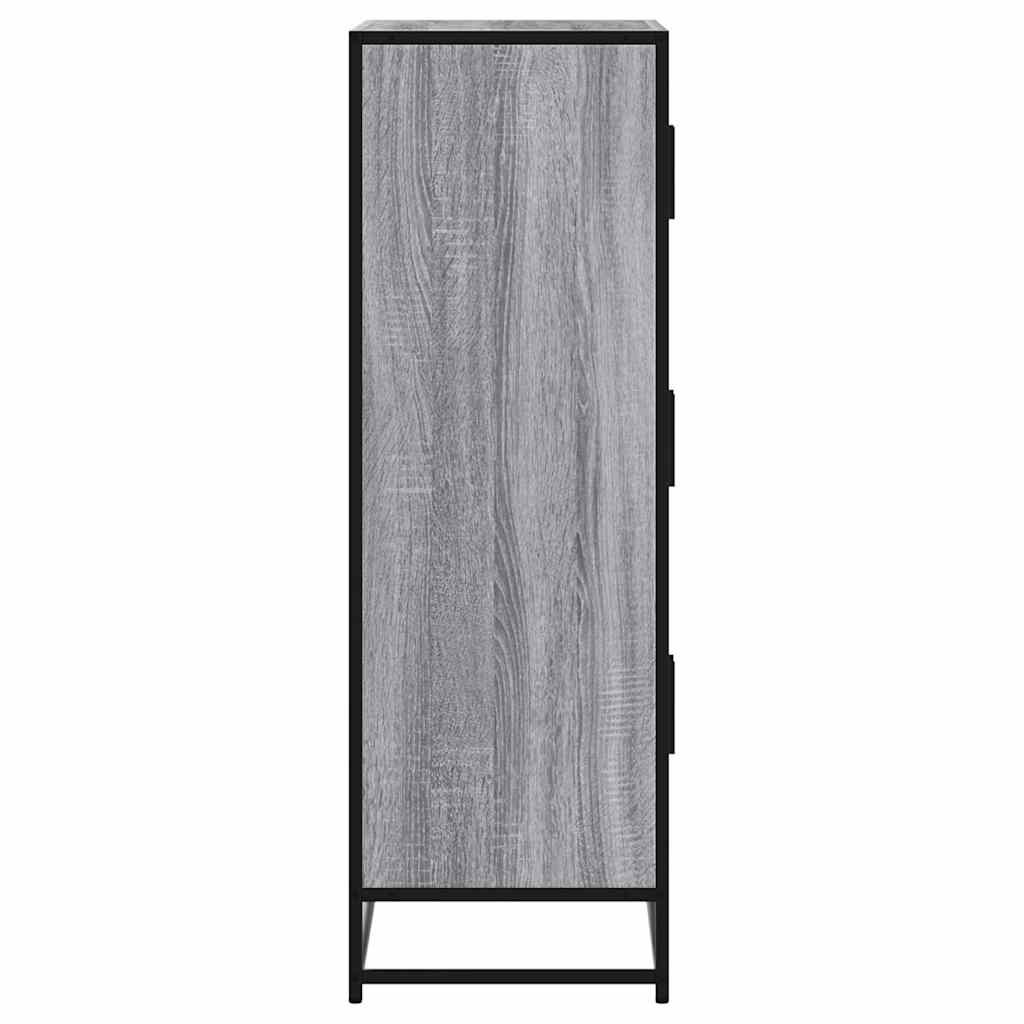 Skap Sonoma Grå 68x35x106,5 cm og metall