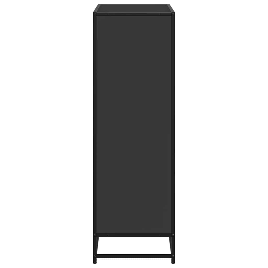 Bokhylle Svart 80,5x35x107,5 cm