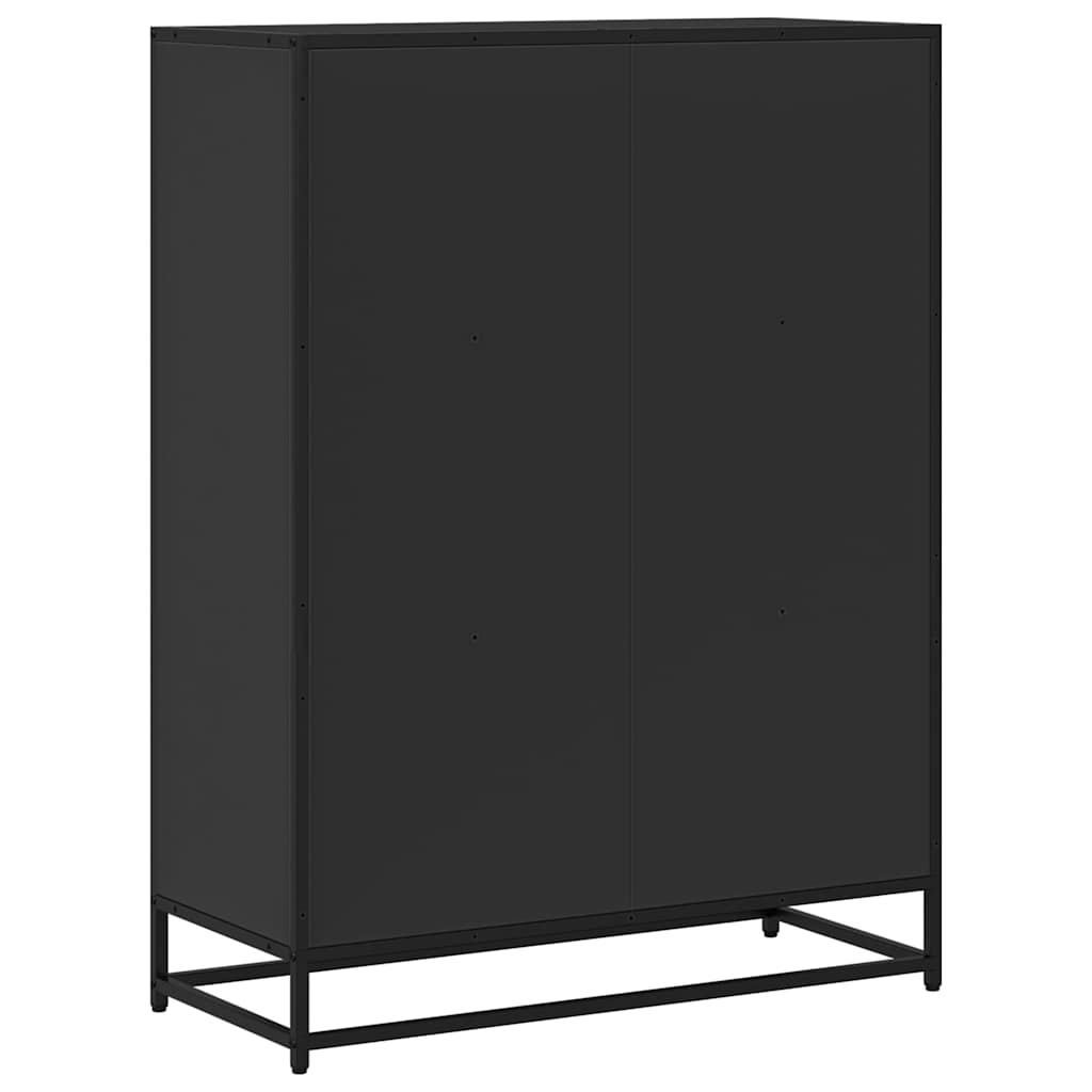 Bokhylle Svart 80,5x35x107,5 cm