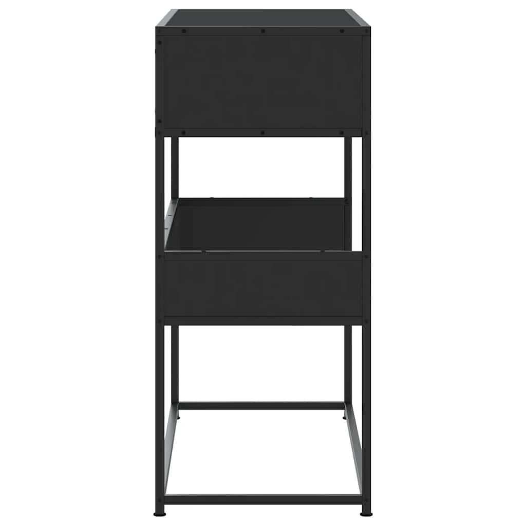 Avlastningsbord Konsollbord Svart 90x35x80 cm