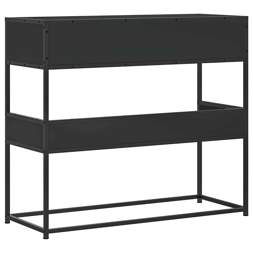 Avlastningsbord Konsollbord Svart 90x35x80 cm