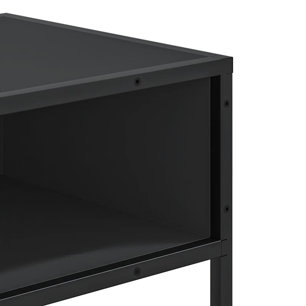 Avlastningsbord Konsollbord Svart 90x35x80 cm
