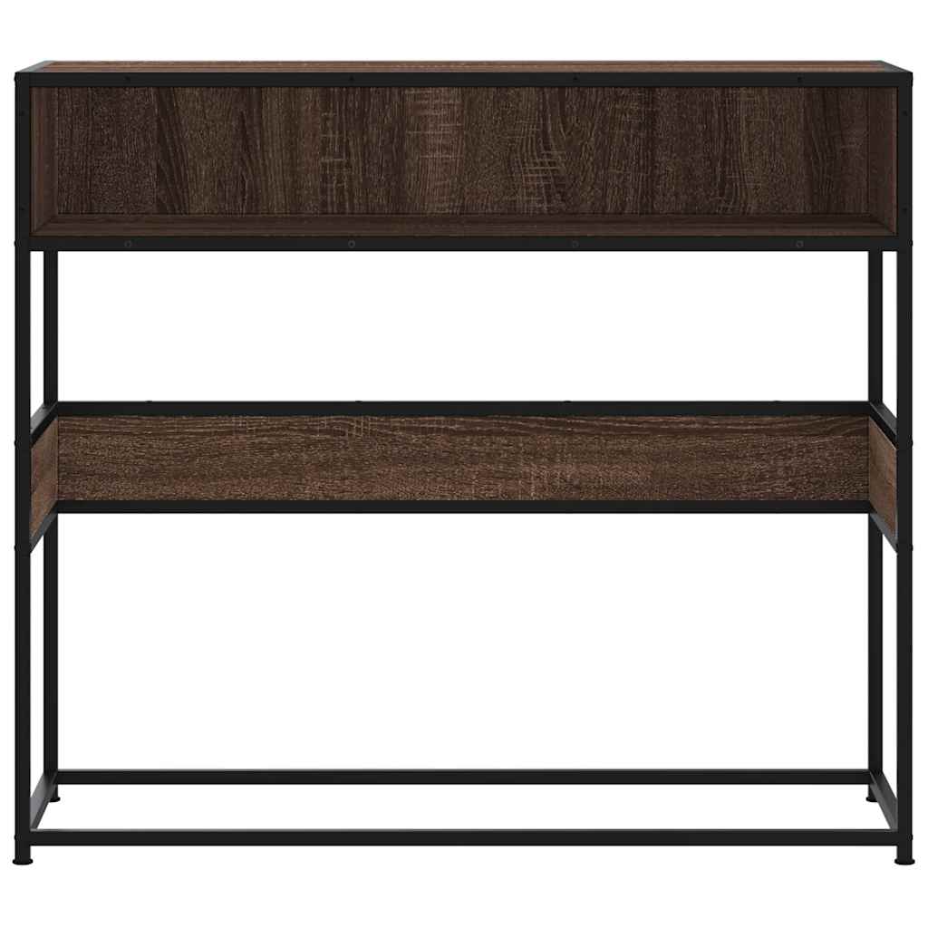 Avlastningsbord konsollbord Brun Eik 90x35x80 cm