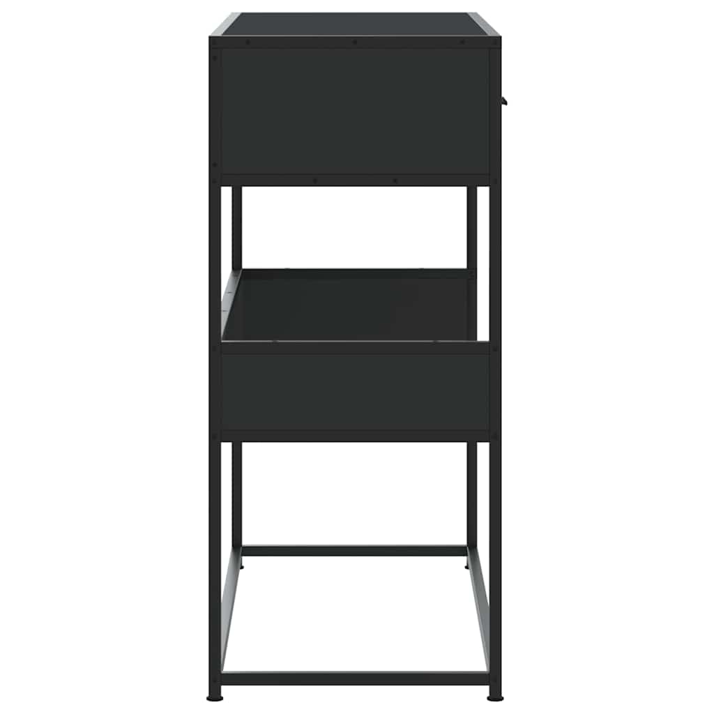 Avlastningsbord Konsollbord Svart 90x35x80 cm