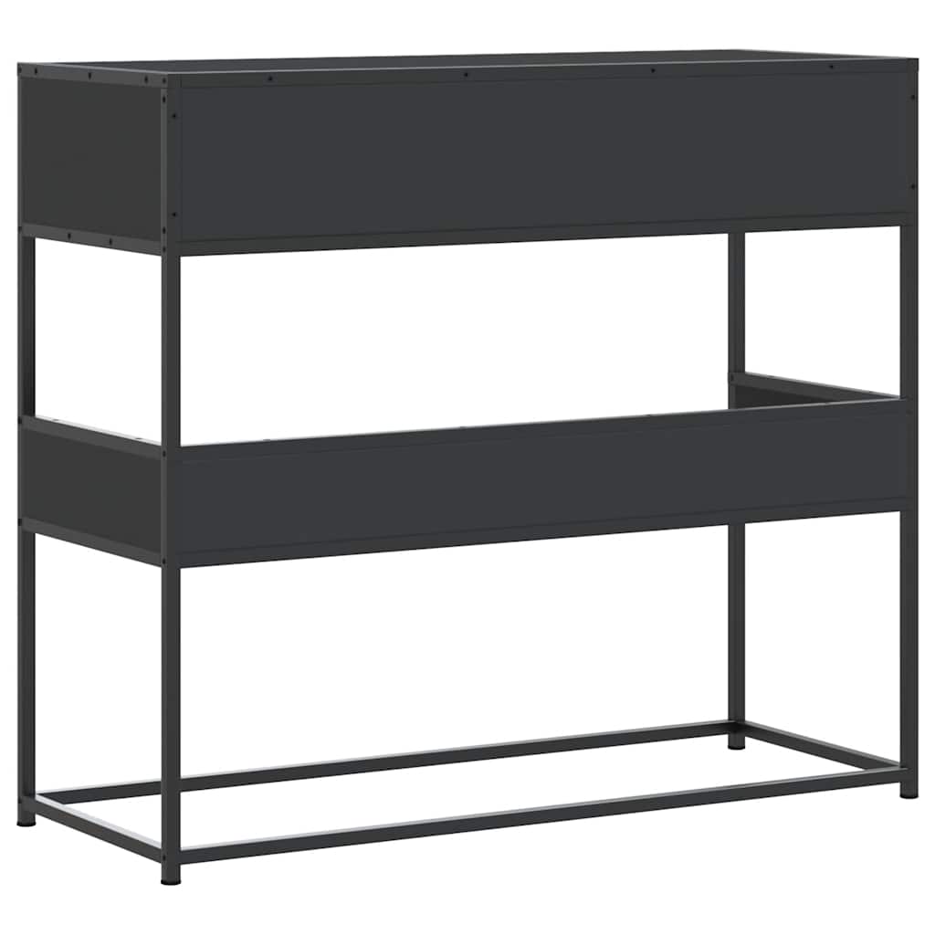 Avlastningsbord Konsollbord Svart 90x35x80 cm