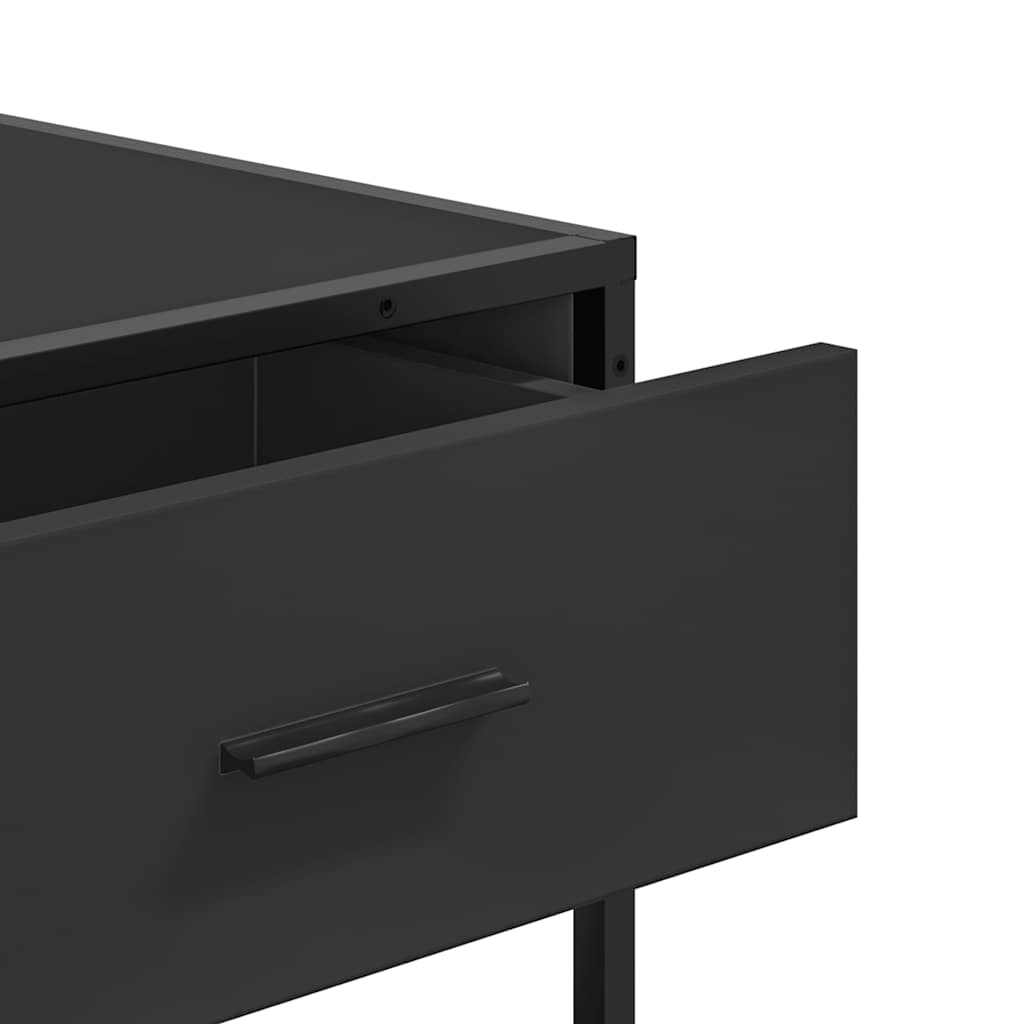 Avlastningsbord Konsollbord Svart 90x35x80 cm