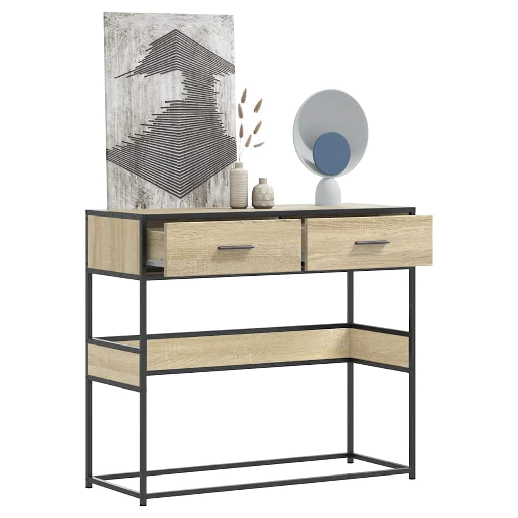 Avlastningsbord Konsollbord Sonoma Eik 90x35x80 cm