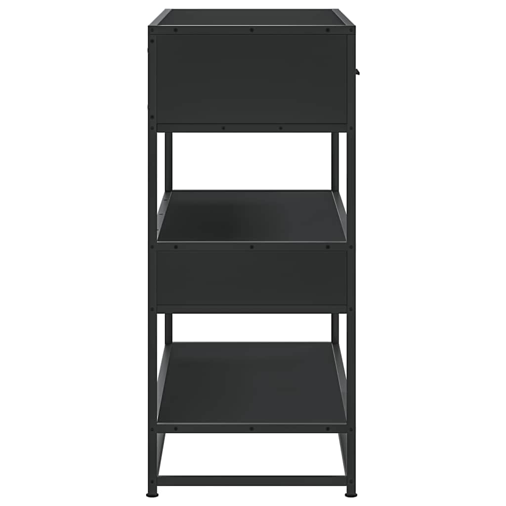 Avlastningsbord Konsollbord Svart 90x35x80 cm