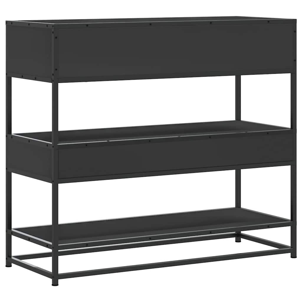Avlastningsbord Konsollbord Svart 90x35x80 cm